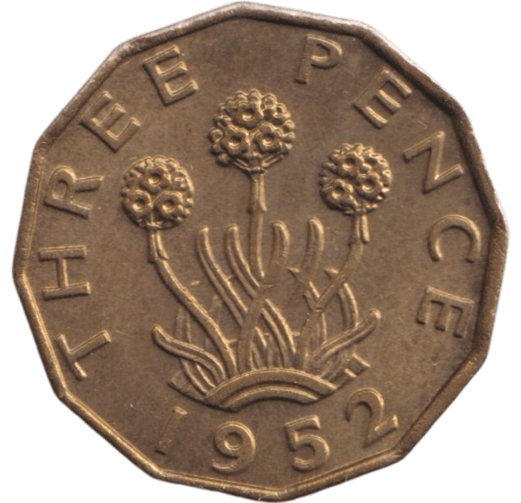 1952 THREEPENCE ( BU ) - THREEPENCE - Cambridgeshire Coins