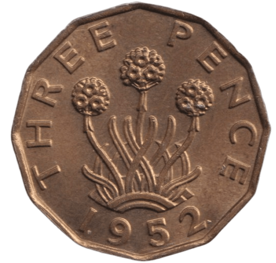 1952 THREEPENCE ( UNC ) - THREEPENCE - Cambridgeshire Coins