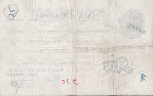 1952 WHITE FIVE POUND NOTE JUNE 5TH LONDON BANK OF ENGLAND BEALE W£5-52 ( VF ) - £5 BANKNOTES WHITE - Cambridgeshire Coins