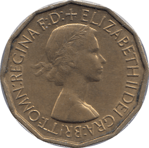 1953 BRAS THREEPENCE ( UNC ) - THREEPENCE - Cambridgeshire Coins