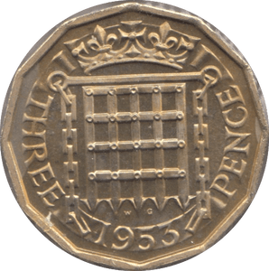 1953 BRASS THREEPENCE ( PROOF ) - THREEPENCE - Cambridgeshire Coins