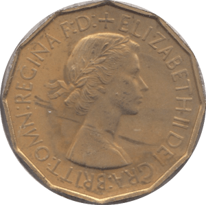 1953 BRASS THREEPENCE ( PROOF ) - THREEPENCE - Cambridgeshire Coins