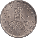 1953 CROWN NEW ZEALAND - WORLD COINS - Cambridgeshire Coins