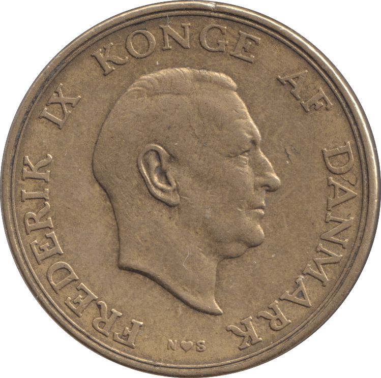 1953 DANISH 2 KRONER - Silver Proof - Cambridgeshire Coins