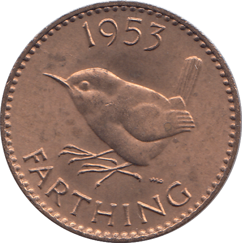 1953 FARTHING ( PROOF ) - FARTHING - Cambridgeshire Coins