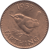 1953 FARTHING ( PROOF ) - FARTHING - Cambridgeshire Coins