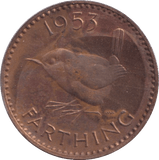1953 FARTHING ( PROOF ) - FARTHING - Cambridgeshire Coins