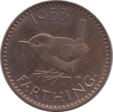 1953 FARTHING ( PROOF ) - Farthing - Cambridgeshire Coins