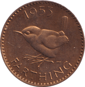 1953 FARTHING ( PROOF ) - FARTHING - Cambridgeshire Coins