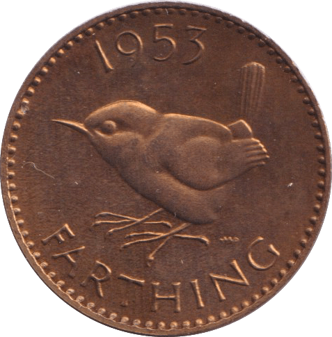 1953 FARTHING ( PROOF ) - FARTHING - Cambridgeshire Coins