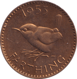 1953 FARTHING ( PROOF ) - FARTHING - Cambridgeshire Coins