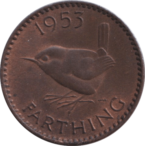 1953 FARTHING ( UNC ) - FARTHING - Cambridgeshire Coins