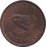 1953 FARTHING ( UNC ) - FARTHING - Cambridgeshire Coins