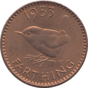 1953 FARTHING ( UNC ) - Farthing - Cambridgeshire Coins