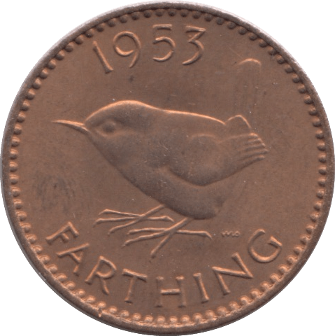 1953 FARTHING ( UNC ) - Farthing - Cambridgeshire Coins