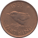 1953 FARTHING ( UNC ) - Farthing - Cambridgeshire Coins