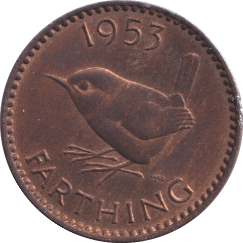 1953 FARTHING ( UNC ) - FARTHING - Cambridgeshire Coins