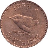 1953 FARTHING ( UNC ) - FARTHING - Cambridgeshire Coins