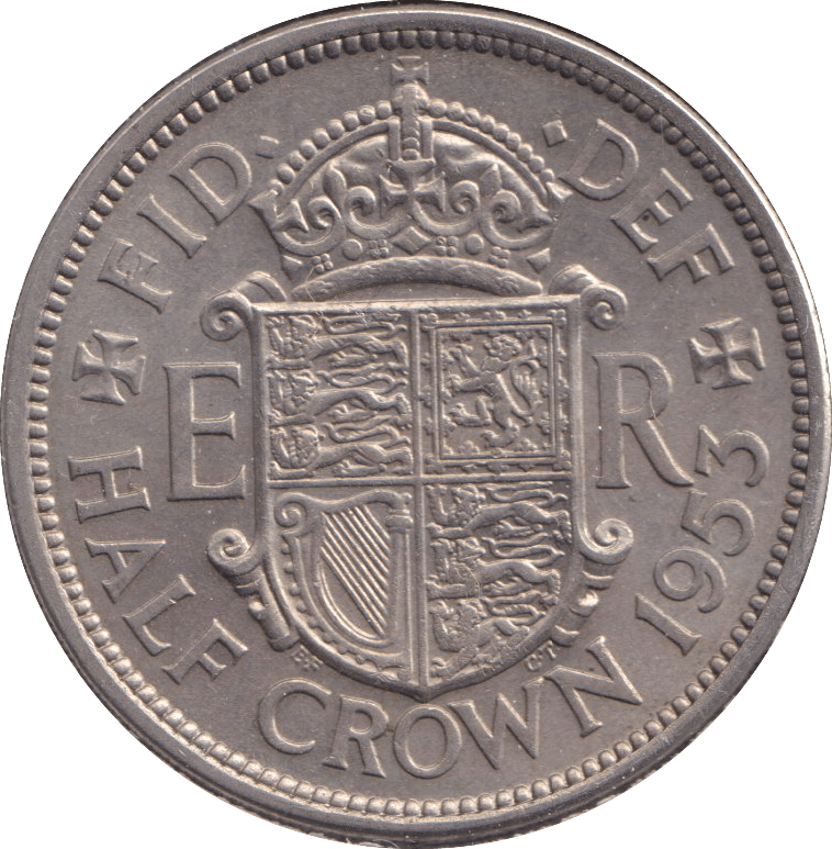 1953 HALFCROWN ( UNC ) 4 - HALFCROWN - Cambridgeshire Coins