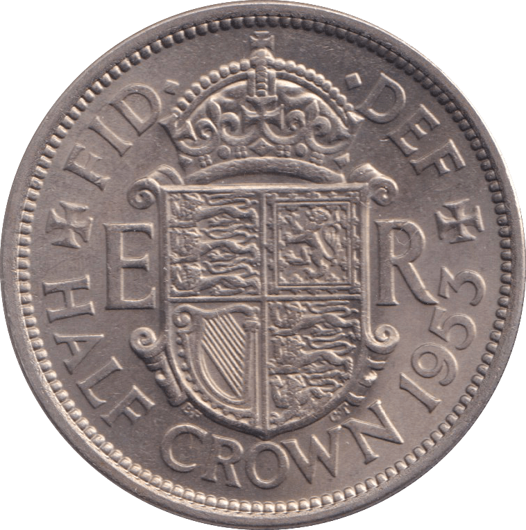 1953 HALFCROWN ( UNC ) - HALFCROWN - Cambridgeshire Coins