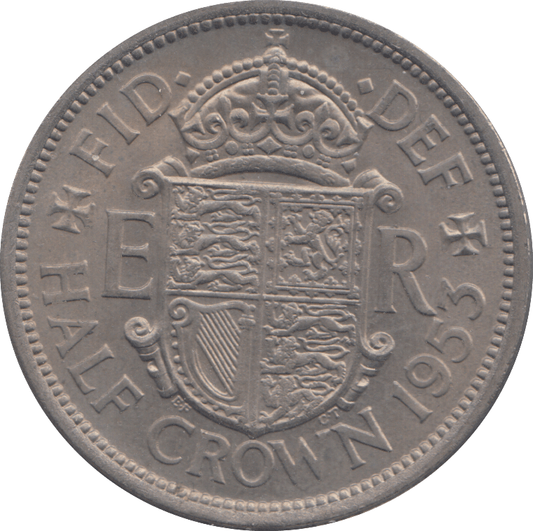 1953 HALFCROWN ( UNC ) - HALFCROWN - Cambridgeshire Coins