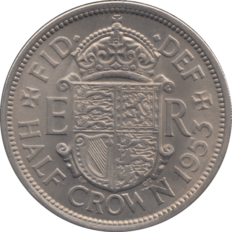 1953 HALFCROWN ( UNC ) - HALFCROWN - Cambridgeshire Coins