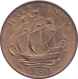 1953 HALFPENNY ( AUNC ) - HALFPENNY - Cambridgeshire Coins
