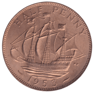 1953 HALFPENNY ( UNC ) - HALFPENNY - Cambridgeshire Coins