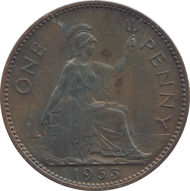 1953 ONE PENNY ( UNC ) - WORLD COINS - Cambridgeshire Coins