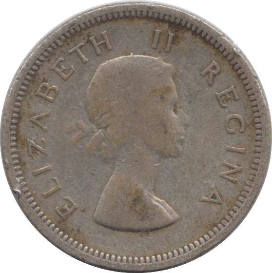 1953 ONE SHILLING SOUTH AFRICA - SILVER WORLD COINS - Cambridgeshire Coins