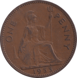 1953 PENNY ( FINE ) 1 - PENNY - Cambridgeshire Coins
