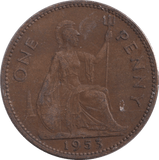 1953 PENNY ( FINE ) 2 - PENNY - Cambridgeshire Coins