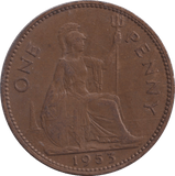 1953 PENNY ( FINE ) 3 - PENNY - Cambridgeshire Coins