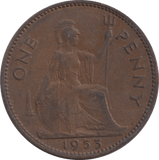 1953 PENNY ( NF ) 4 - PENNY - Cambridgeshire Coins