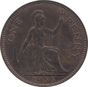 1953 PENNY ( UNC ) - PENNY - Cambridgeshire Coins