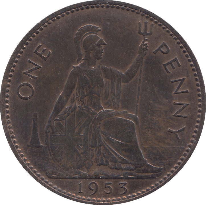 1953 PENNY ( UNC ) - PENNY - Cambridgeshire Coins