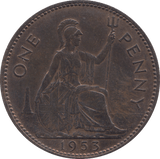 1953 PENNY ( UNC ) - PENNY - Cambridgeshire Coins