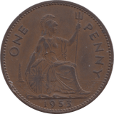 1953 PENNY ( UNC ) - Penny - Cambridgeshire Coins