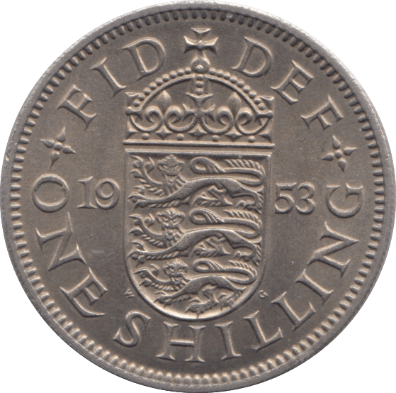 1953 SHILLING ( UNC ) ENGLAND - SHILLING - Cambridgeshire Coins