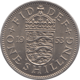 1953 SHILLING ( UNC ) ENGLAND - SHILLING - Cambridgeshire Coins