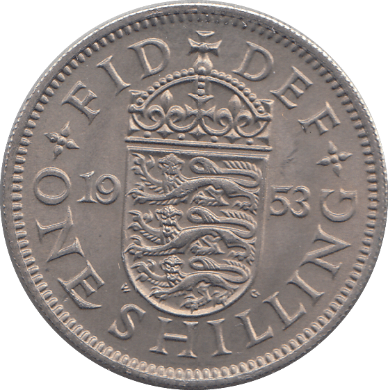1953 SHILLING ( UNC ) E - SHILLING - Cambridgeshire Coins