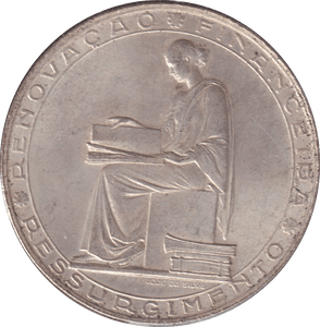 1953 SILVER 20 ESCUDOS PORTUGAL - SILVER WORLD COINS - Cambridgeshire Coins