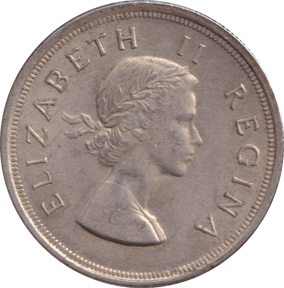 1953 SILVER 5 SHILLING SOUTH AFRICA - SILVER WORLD COINS - Cambridgeshire Coins