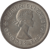 1953 SILVER CROWN SOUTHERN RHODESIA - SILVER WORLD COINS - Cambridgeshire Coins