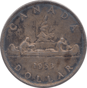 1953 SILVER DOLLAR CANADA - SILVER WORLD COINS - Cambridgeshire Coins