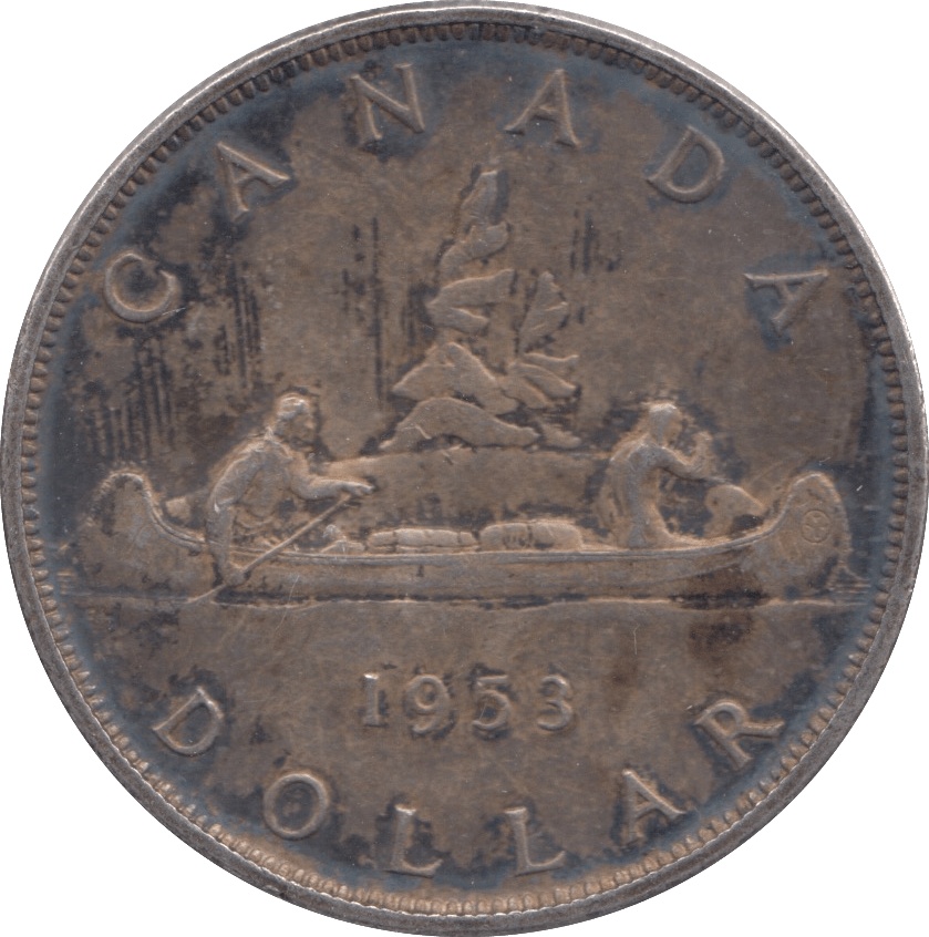 1953 SILVER DOLLAR CANADA - SILVER WORLD COINS - Cambridgeshire Coins