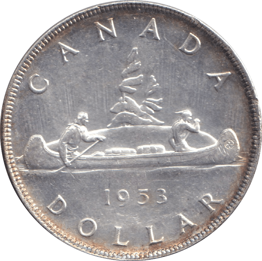 1953 SILVER DOLLAR CANADA - SILVER WORLD COINS - Cambridgeshire Coins