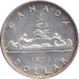 1953 SILVER DOLLAR CANADA - SILVER WORLD COINS - Cambridgeshire Coins