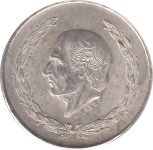 1953 SILVER FIVE PESO MEXICO - WORLD COINS - Cambridgeshire Coins