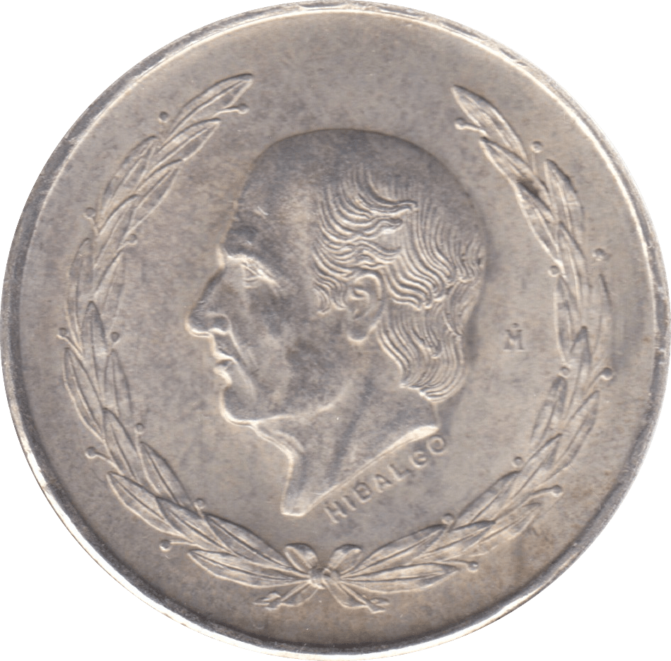 1953 SILVER FIVE PESO MEXICO - WORLD COINS - Cambridgeshire Coins